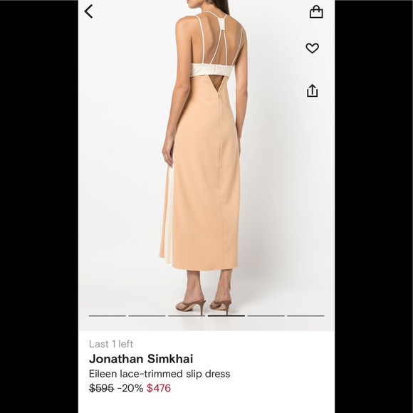 Jonathan Simkhai Eileen lace-trimmed slip dress - Picture 5 of 5